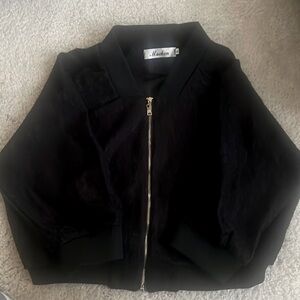 Muchen black lace jacket